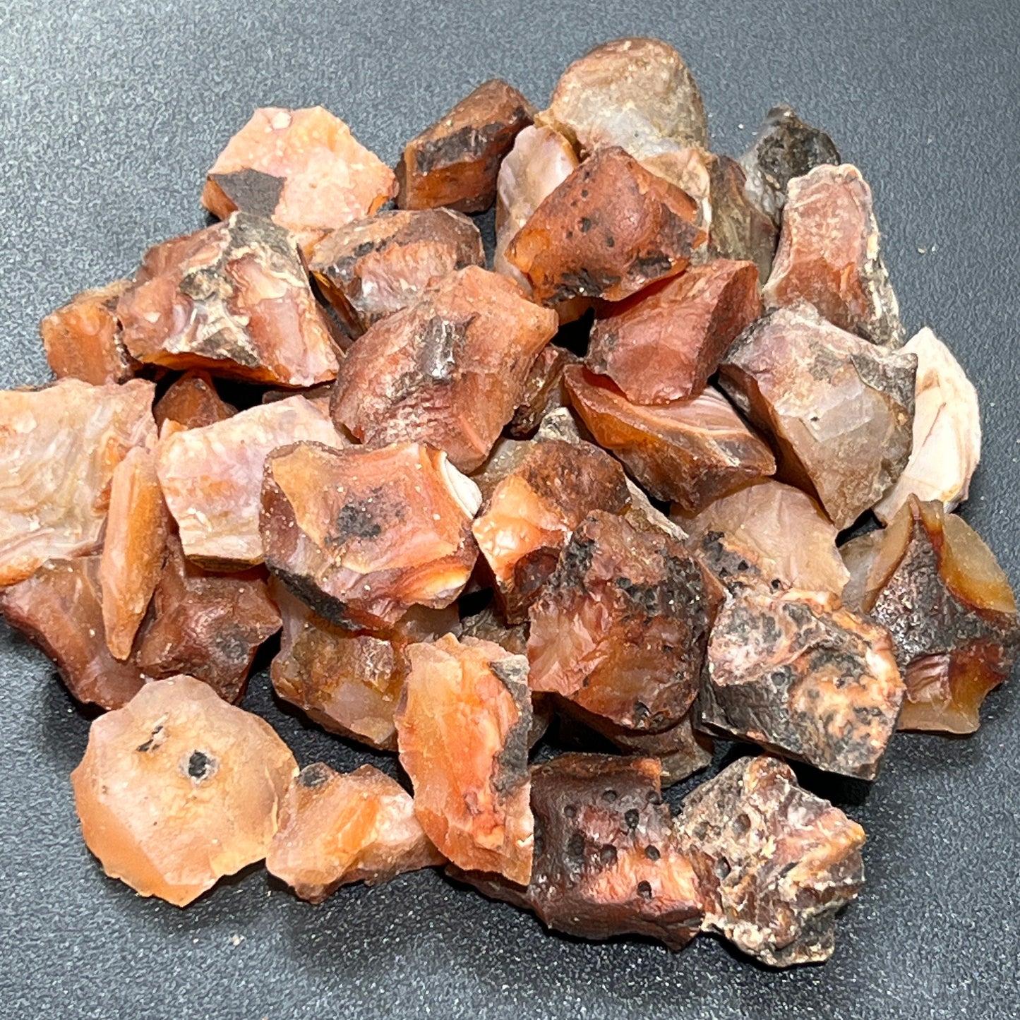 Red Carnelian Agate Crystal Rough Raw Stones (By The Piece Or Pound) Wholesale