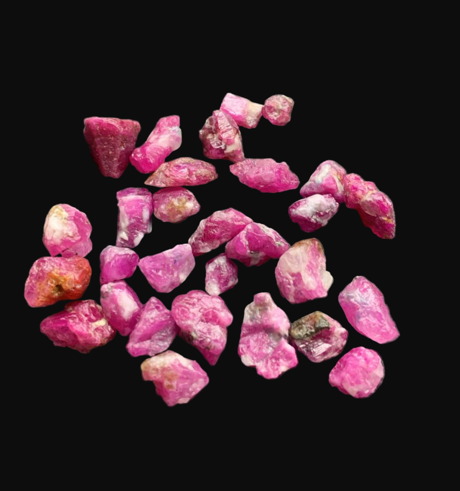100 carats Afghan Rubies Lapidary and Specimens