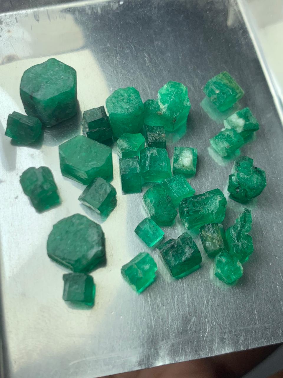 60 Carat Rough Rich Green Colour Emerald Small Deal