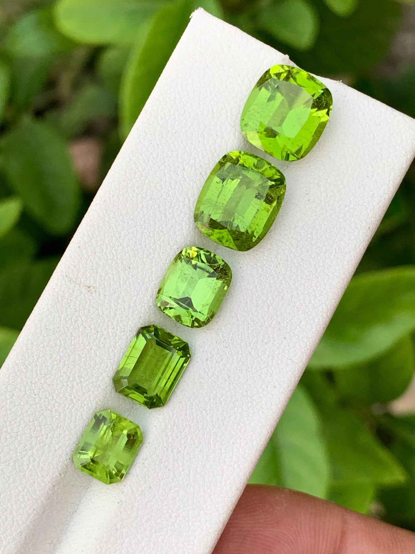 5 Pieces Green Peridot Loose Gemstone Deals