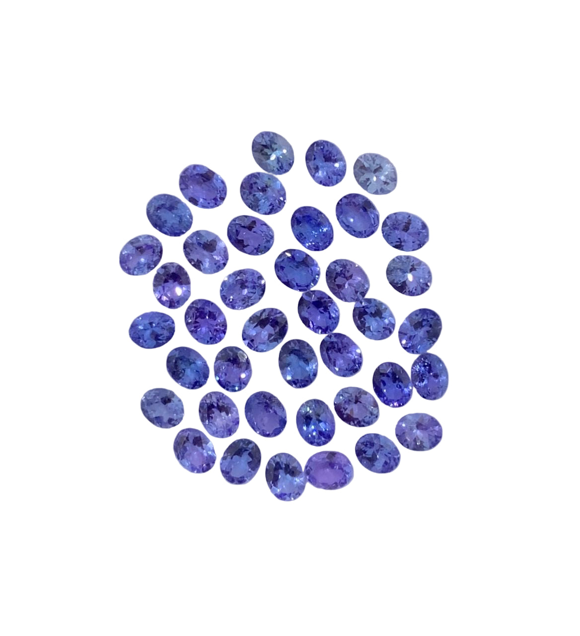 20 Carat Calibrated Oval Shape Tanzanite Loose Stone Parcel