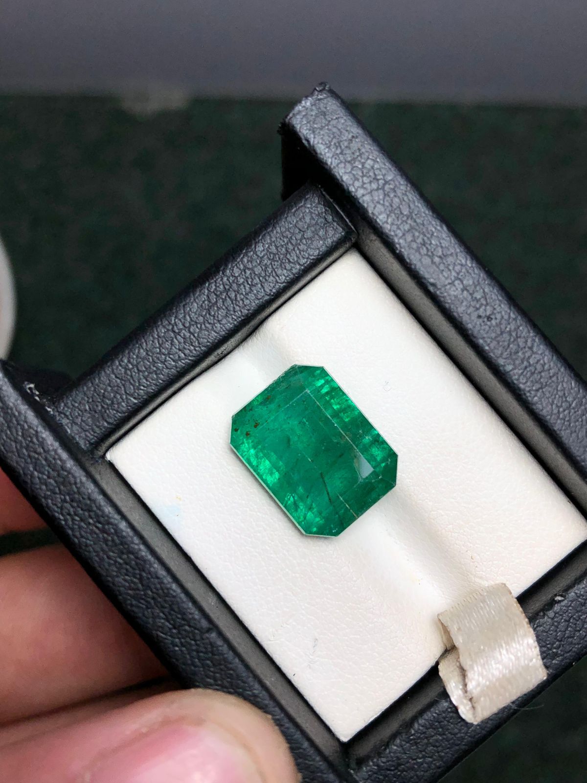 9.20 Carat Cut Vivid Green Emerald Stone