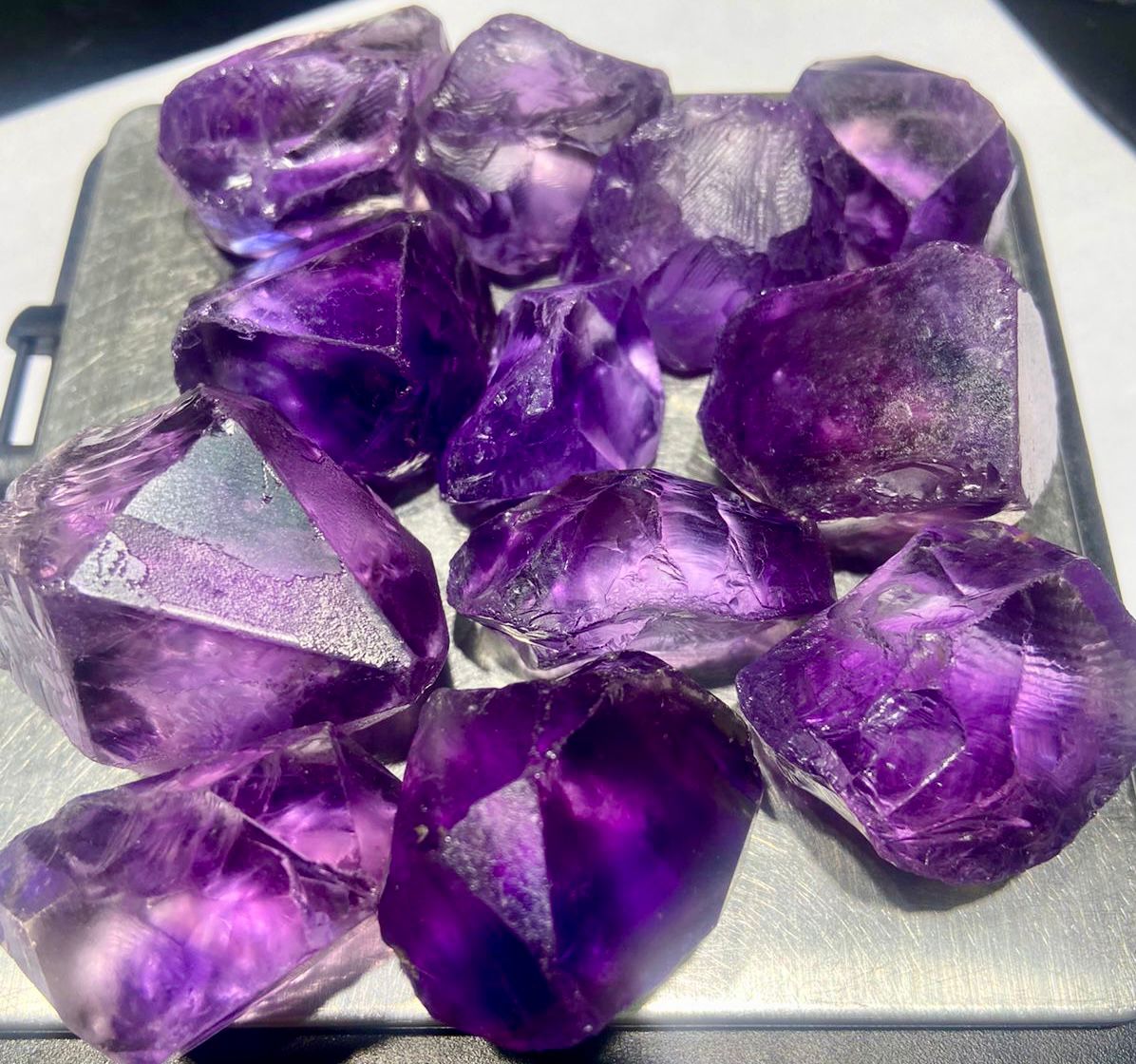 600 Gram Facet Grade Rough Honey Citrine & Purple Amethyst Bulk Wholesale Deal