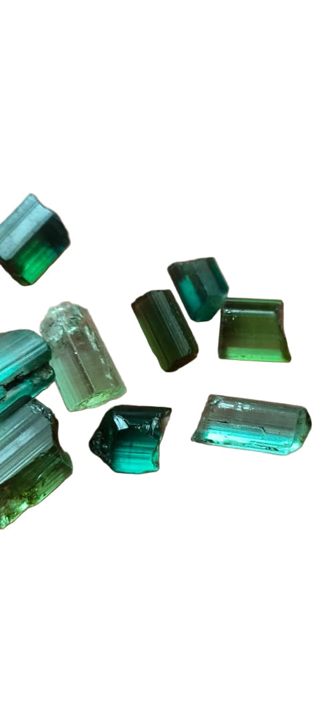 265 Carat Rough Green & Blue Tourmaline – Facet Rough Parcel Deal