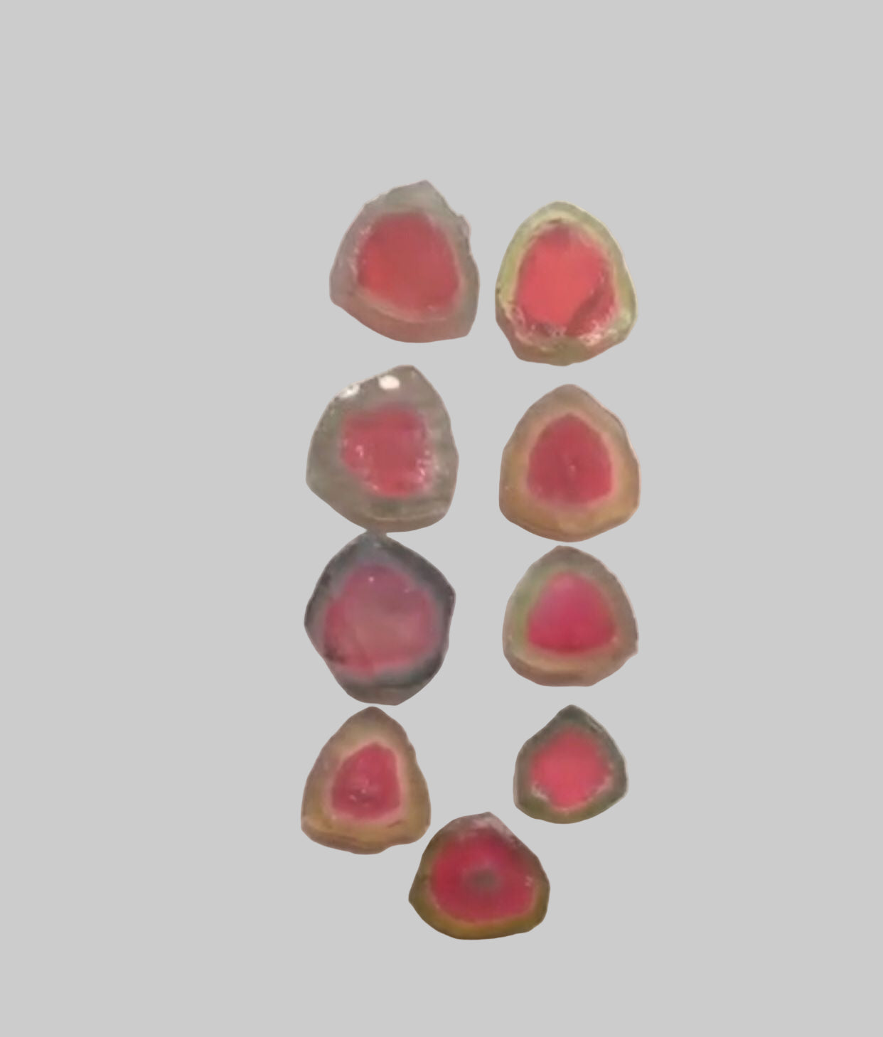 53 Carat Watermelon Tourmaline Slices Bulk Deal