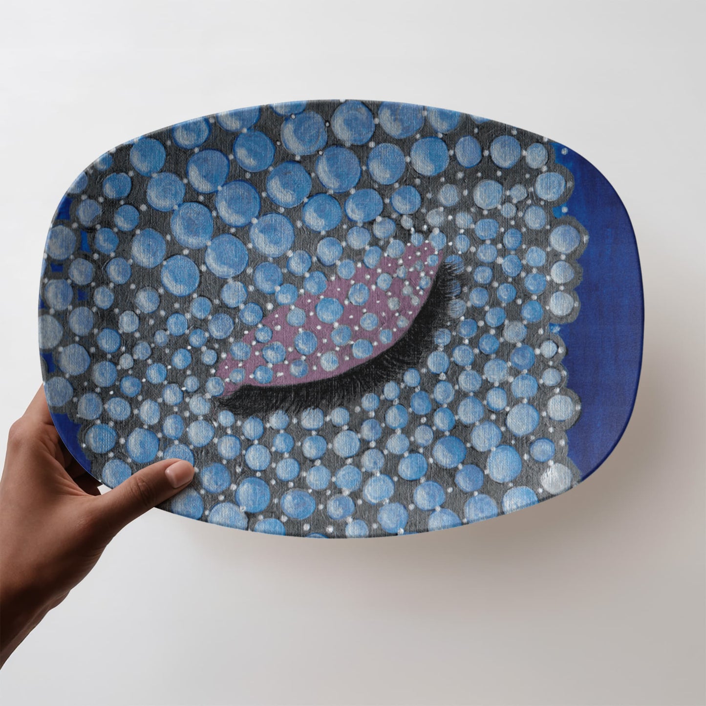 Pearls- The Cosmic Blue Collection 10"x14" Platter