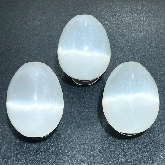 Selenite Crystal Egg Polished Carving Gemstone Decor Wholesale Supply