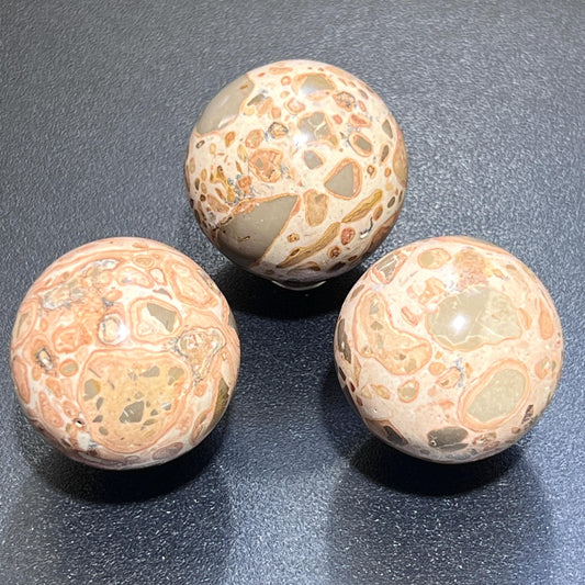 Leopardite Sphere (4 CM)(Leopard Skin Jasper) Bulk Wholesale Lot Polished Gemstone Decor Carving