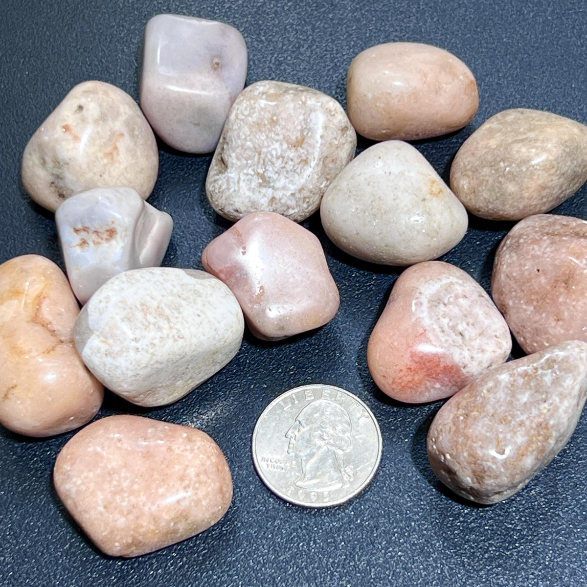 Pink Amethyst Crystal Tumbled Stones (By The Piece or Pound) Wholesale