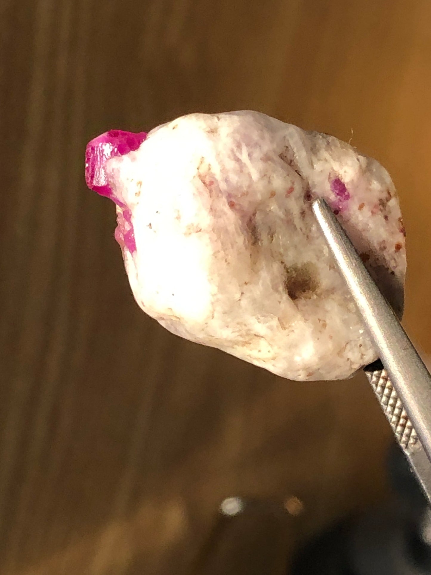 27 carats Natural Ruby Crystal on Calcite from Afghanistan