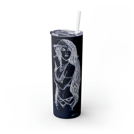 Belly Dancer- Skinny Tumbler with Straw, 20oz