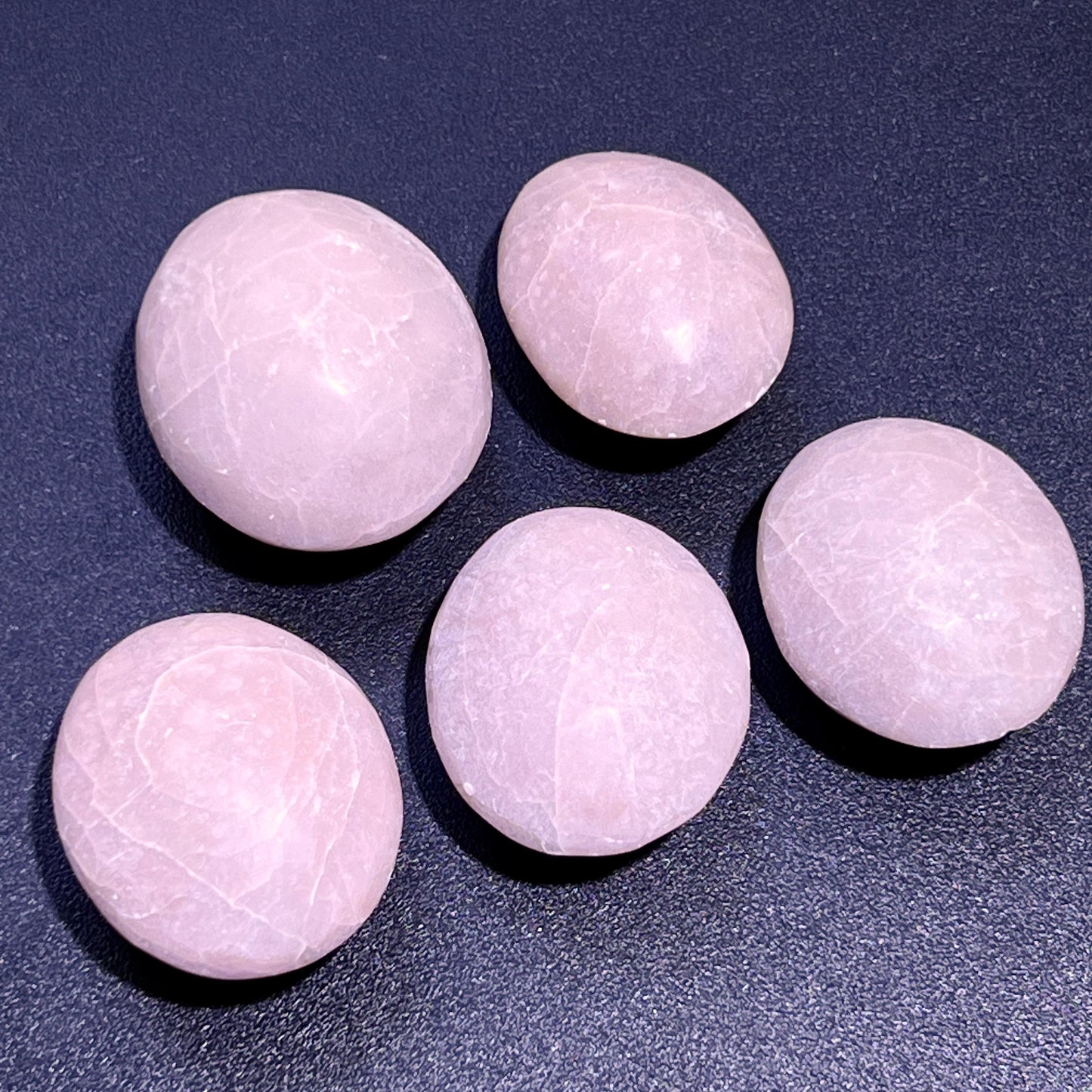 Pink Soapstone Palm Stone Carving Wholesale