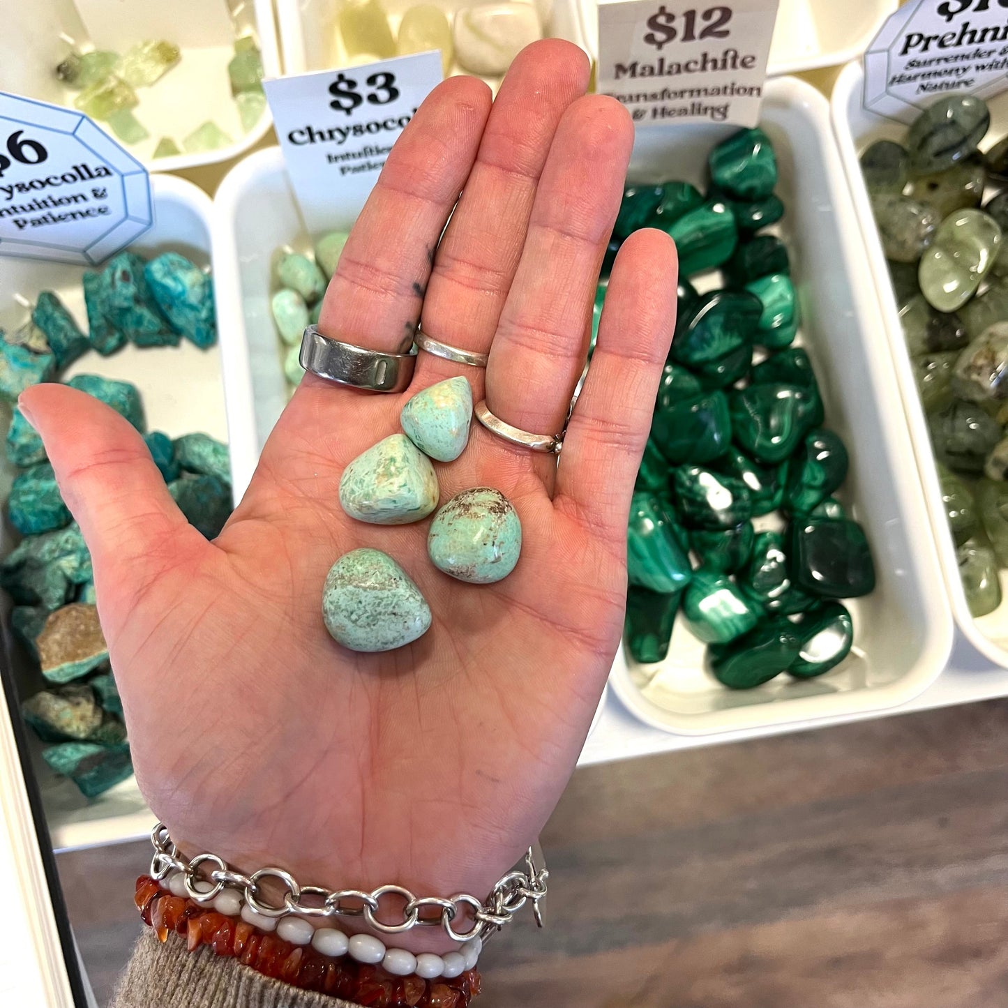 Chrysocolla (Intuition and Patience) Tumbled