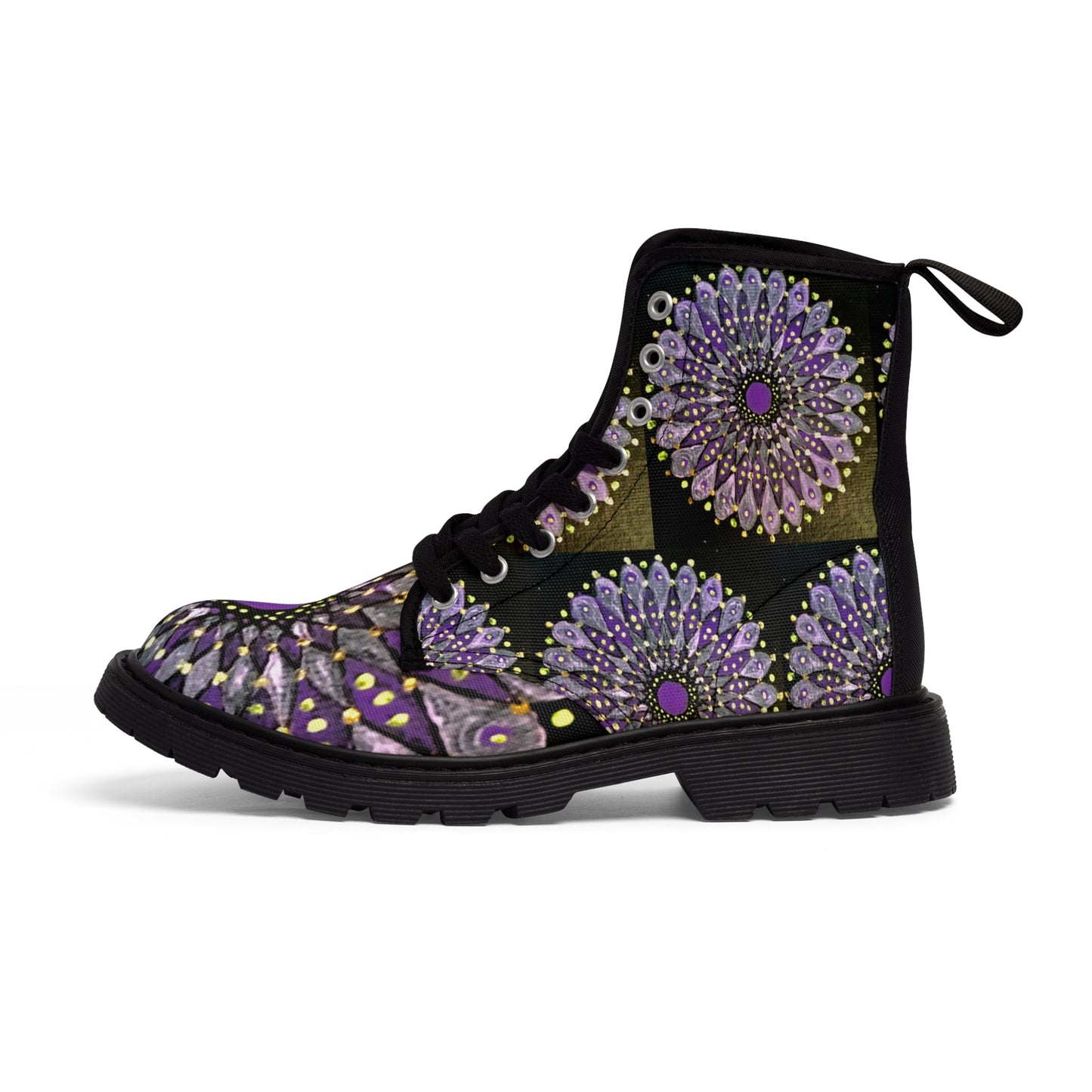 Mandala Women's Canvas Boots