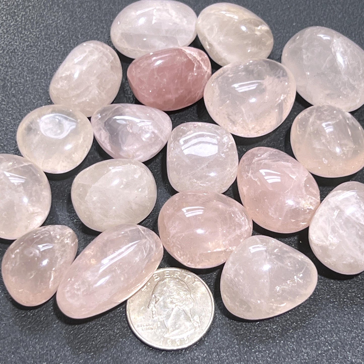 Pink Rose Quartz Crystal Tumbled Stones (By The Piece or Pound) Wholesale