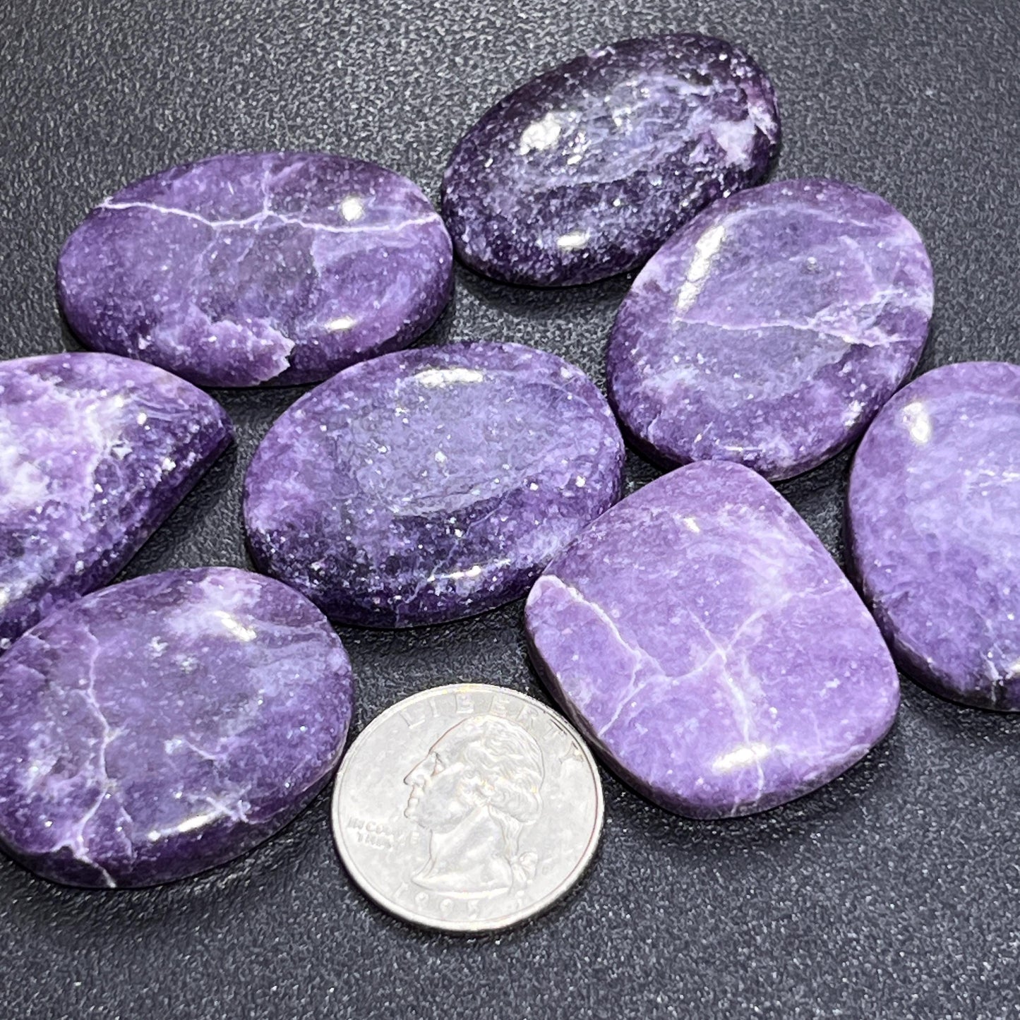 Lilac Lepidolite Cabochons Mixed Shapes And Sizes Bulk Wholesale Jewelry Supply