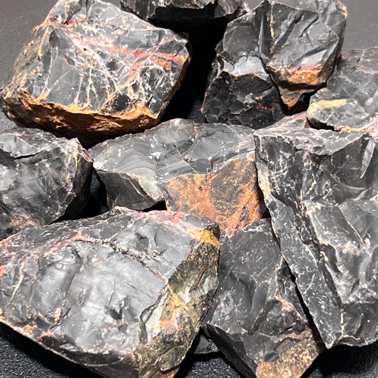 Large Black Onyx Rough Raw Stones (By The Piece or Pound) Wholesale