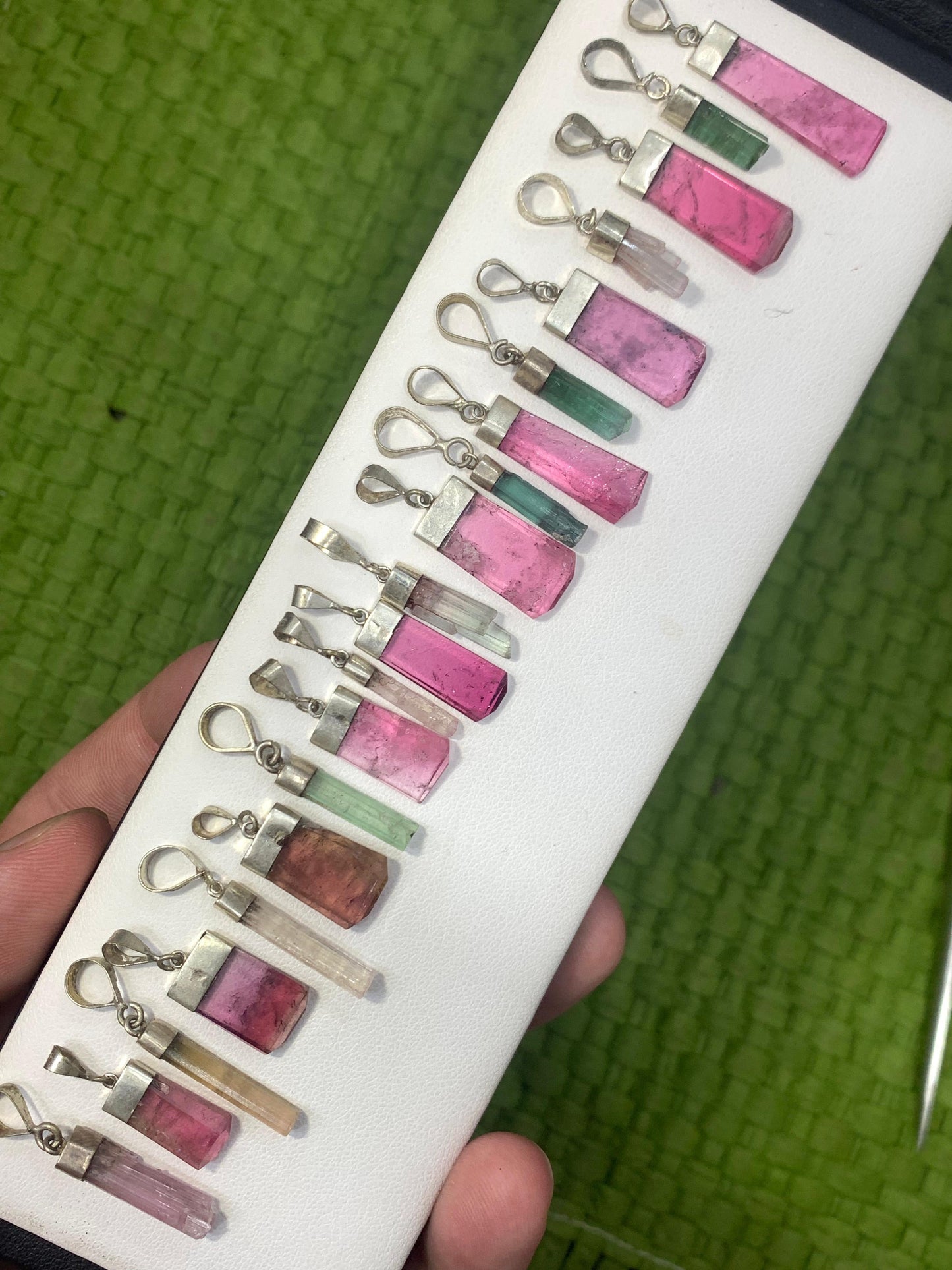20 pieces Natural Tourmaline Pendants