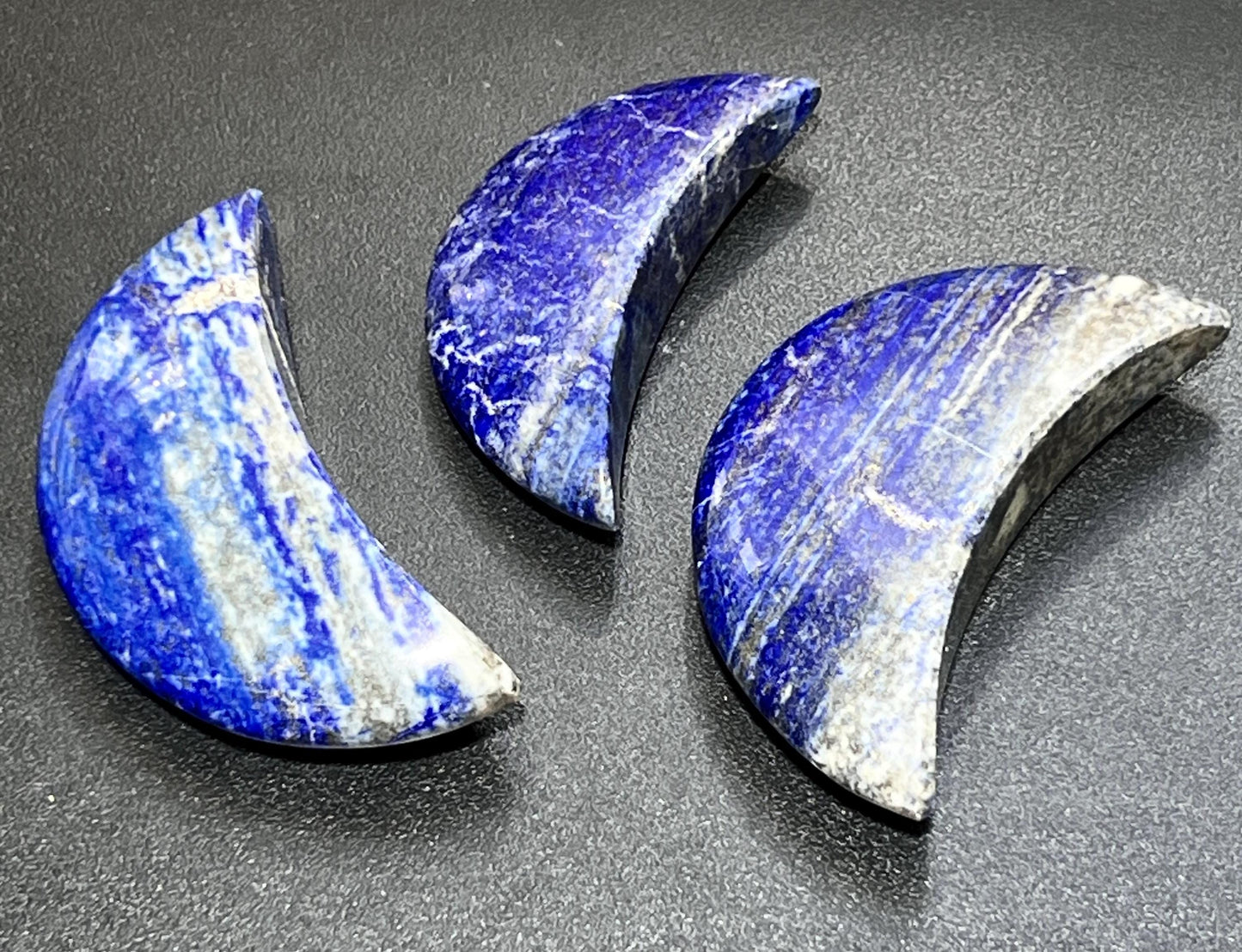 Lapis Lazuli Crescent Moon Carving Gemstone Crystal Home Decor Supply
