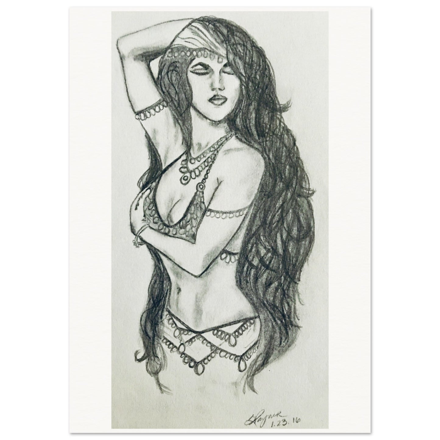 "Belly Dancer"  Museum-Quality Matte Paper Poster