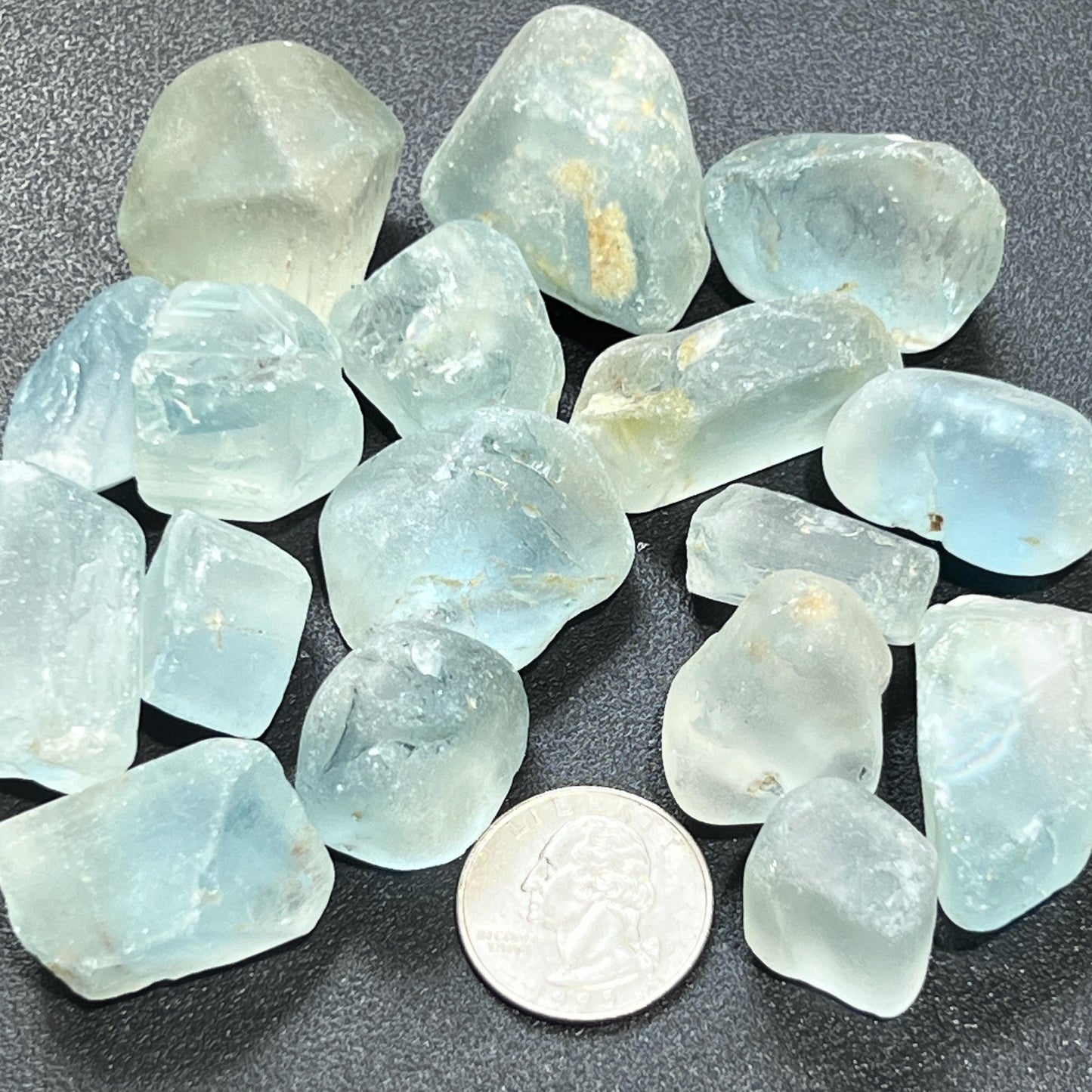 Large Blue Topaz Rough Raw Crystal (By The Piece or Gram) Wholesale