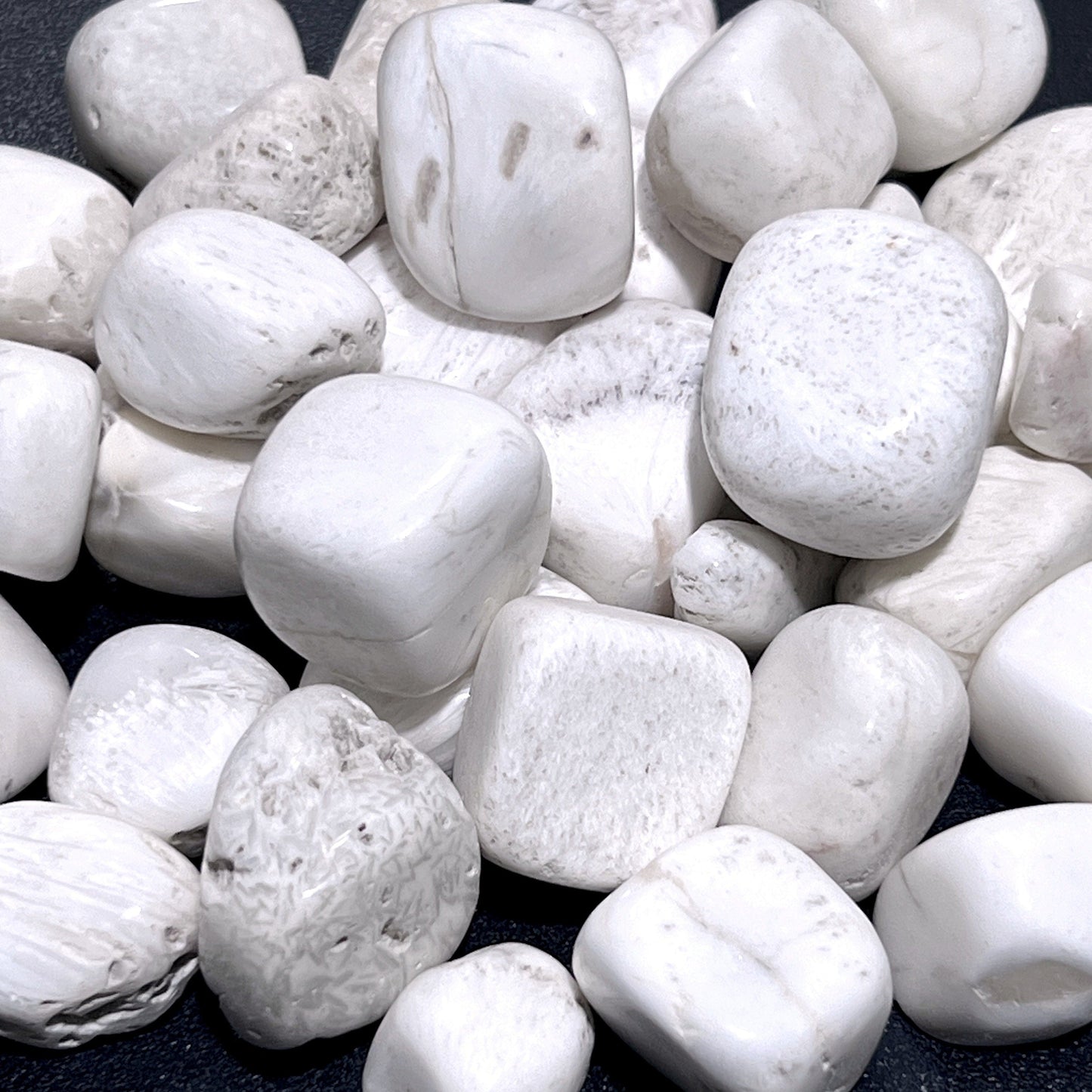 White Scolecite Zeolite Crystal Tumbled Stones (By The Piece Or Pound) Wholesale