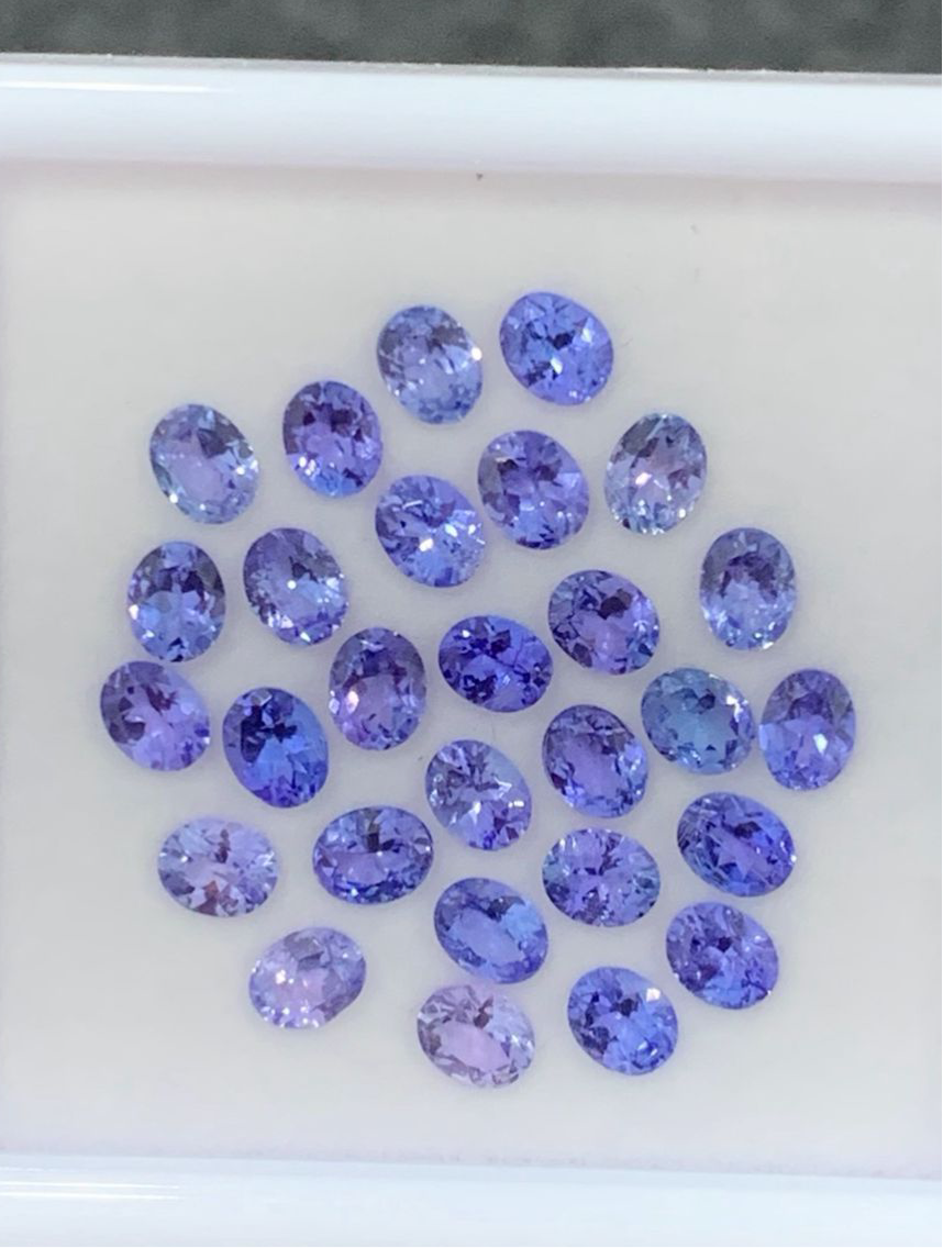 5mm Oval Blue Tanzanite Loose Stones Deal
