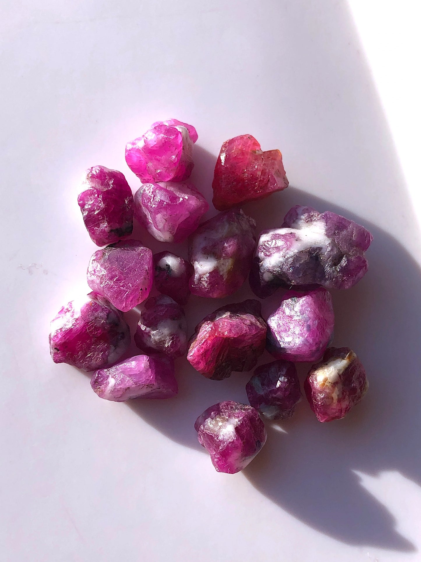 75 Carats Afghan Rough Rubies Specimens - Miniature Mineral Specimens