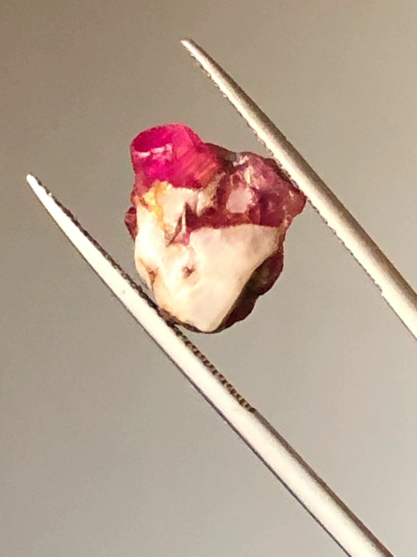 10 Carats Rough Ruby Crystal on Metrix - From Afghanistan