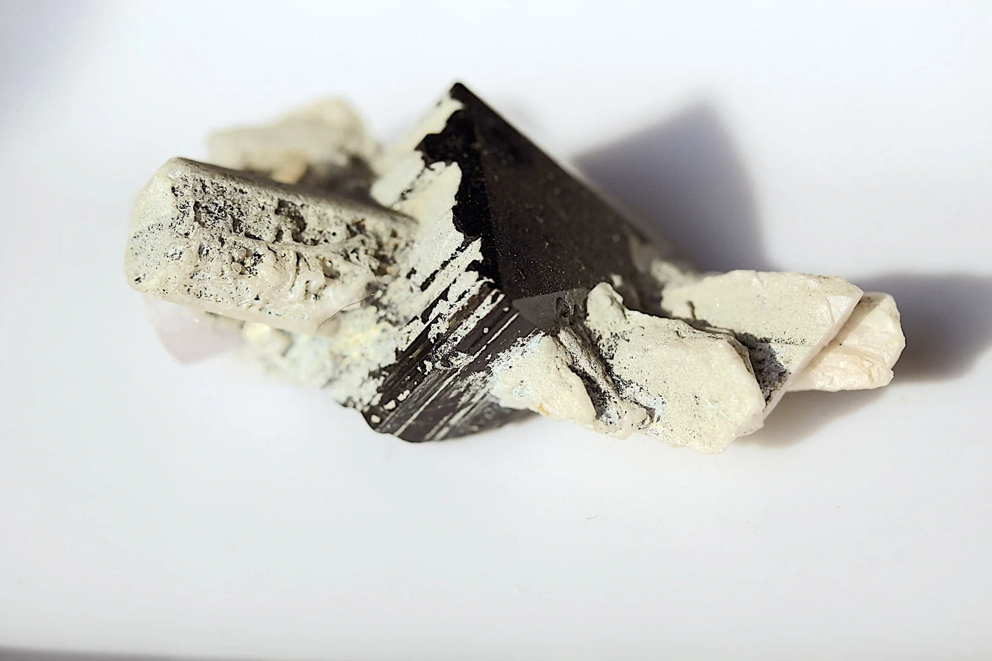 20 Grams Black Tourmaline Crystal on Feldspar – Afghanistan