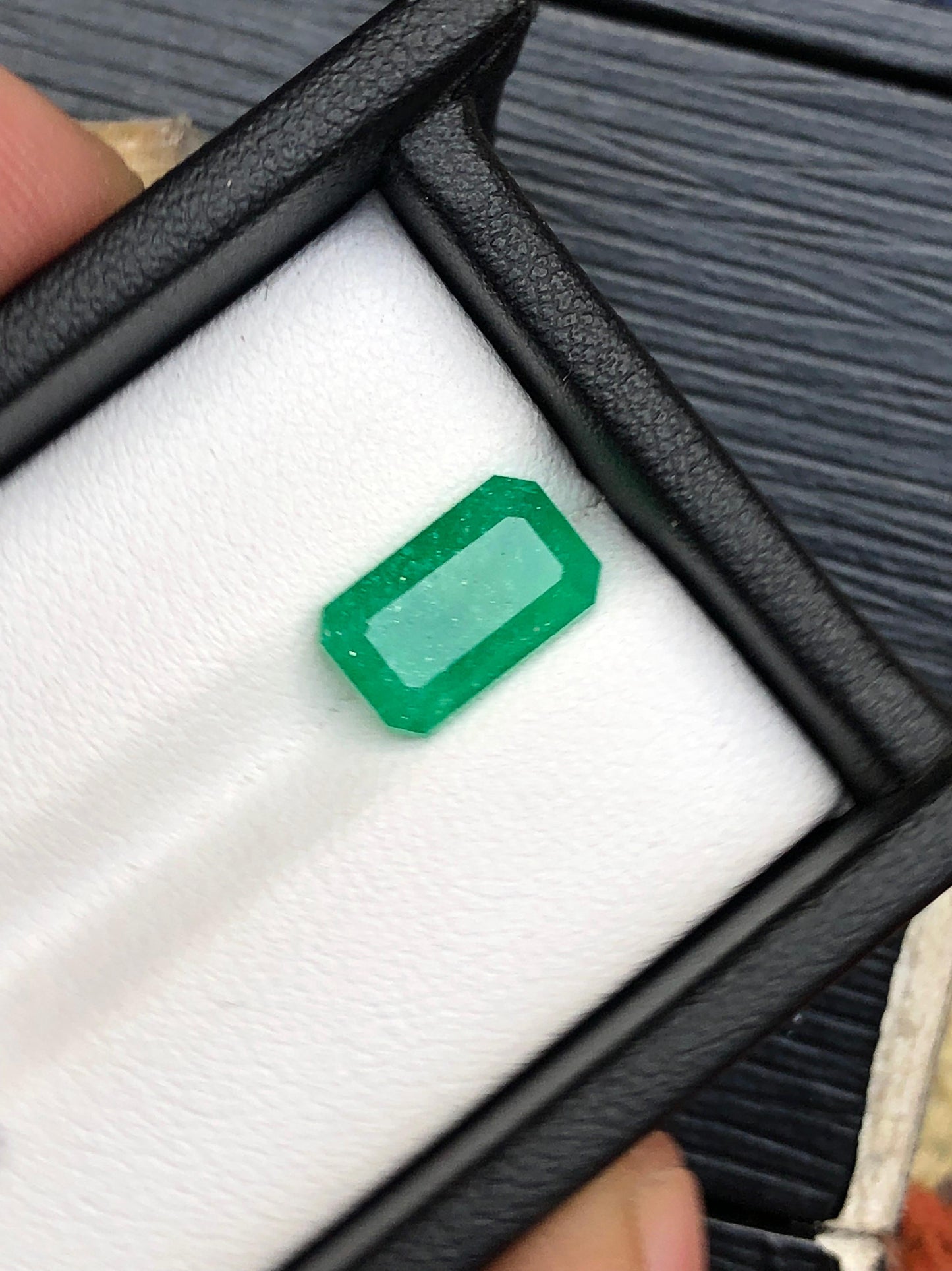 3 Carat Faceted Green Emerald Stone 