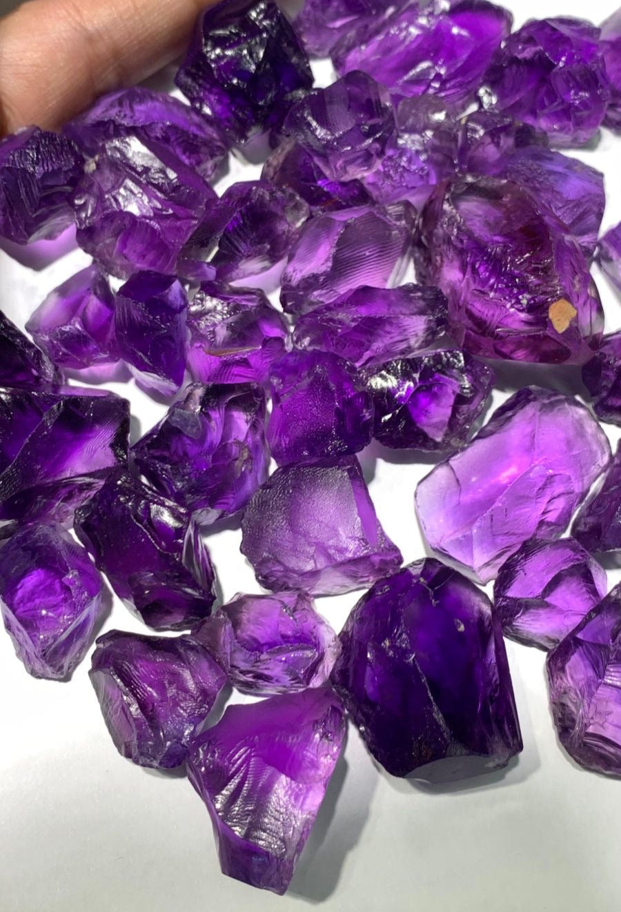 1 KG Facet Rough Amethyst Bulk Deal | Facet Grade Raw Amethyst for Faceting