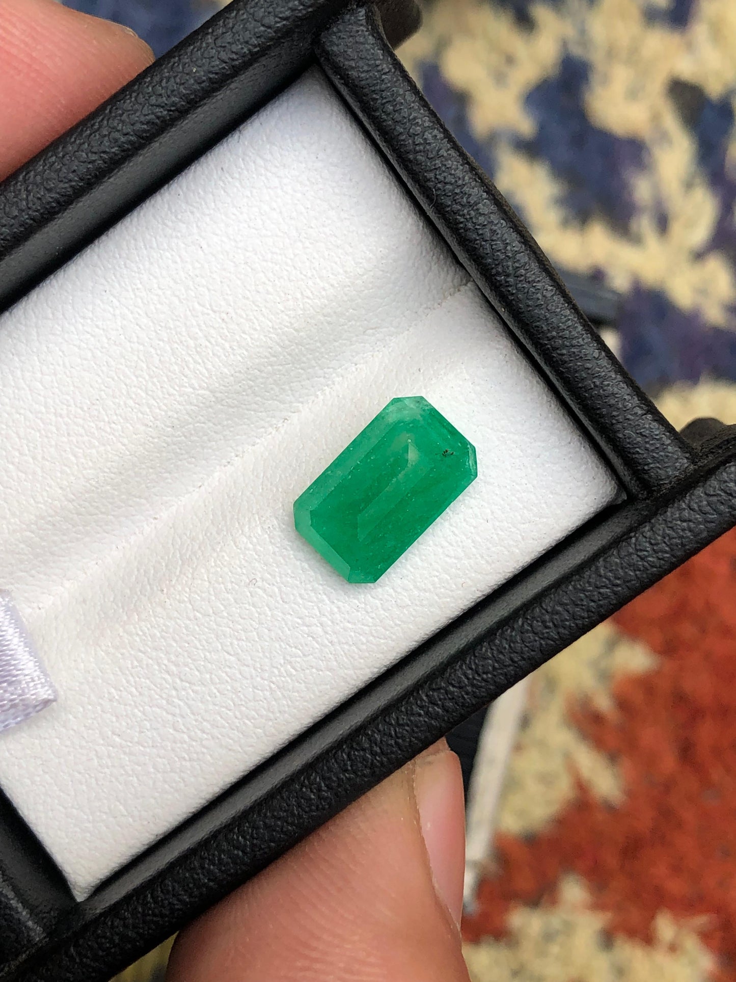 3 Carat Faceted Green Emerald Stone 