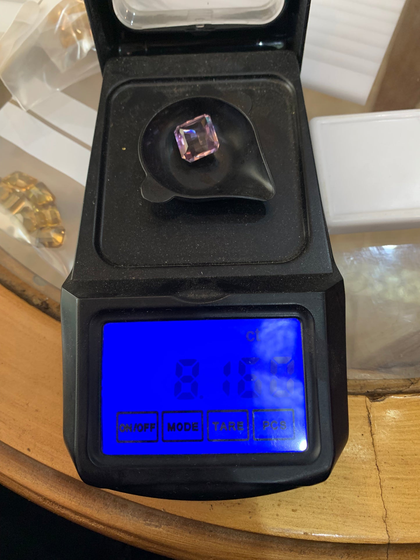 8 carat Natural Ametrine Loose Gemstone beautiful Bi-Color gemstone