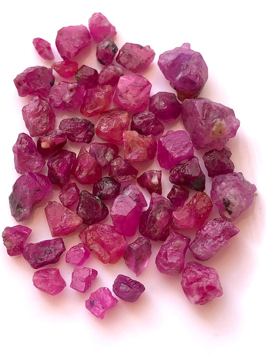 58 Carats Rough Rubies for Lapidary Artists