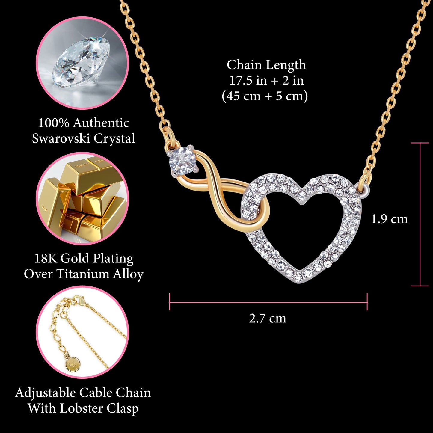 Infinity Heart Necklace