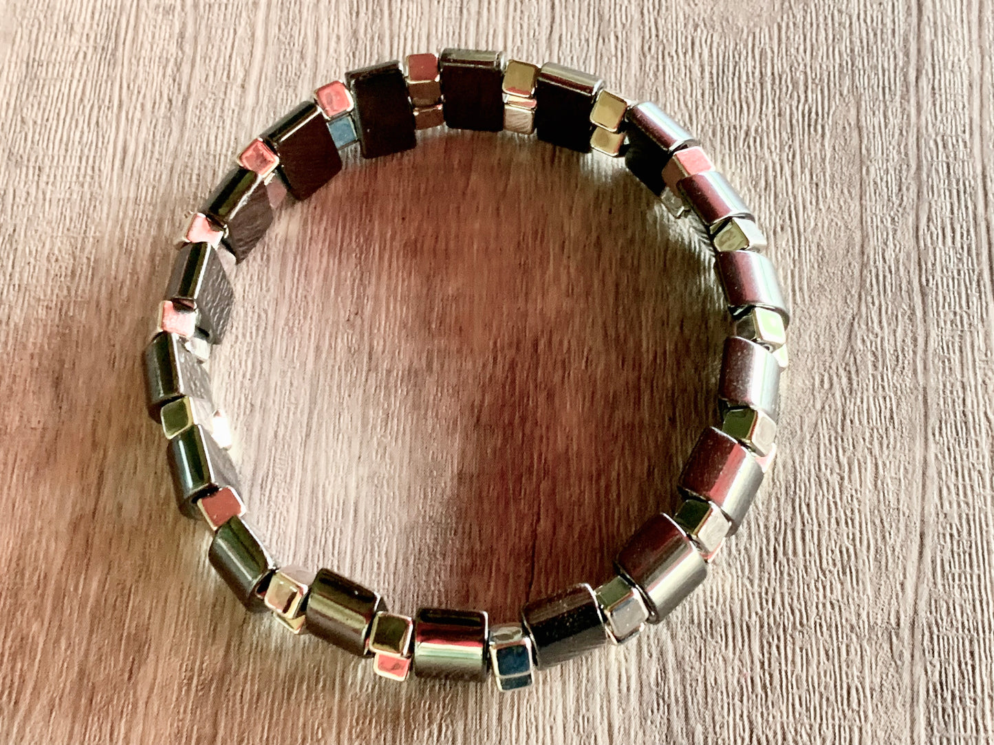 🔴SOLD🔴 Lawrence Handmade Hematite Expandable Bracelet