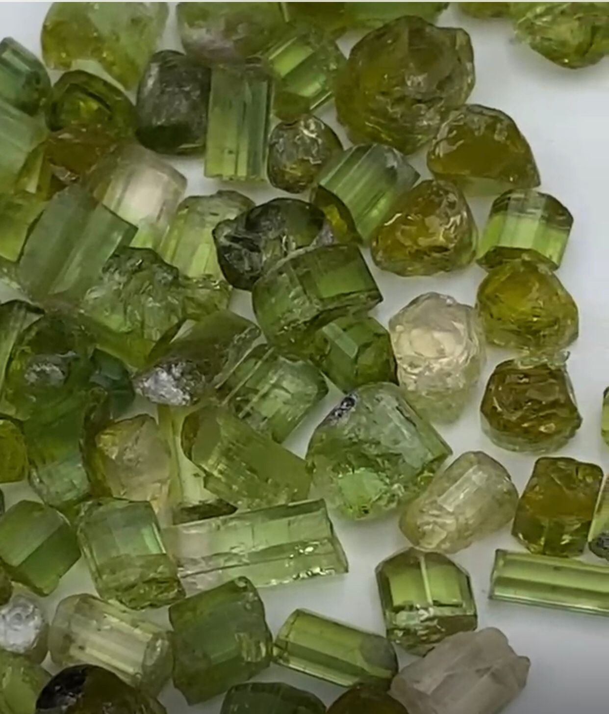 600 Carat Mint Green Tourmaline Crystals | Whole Sale Deal