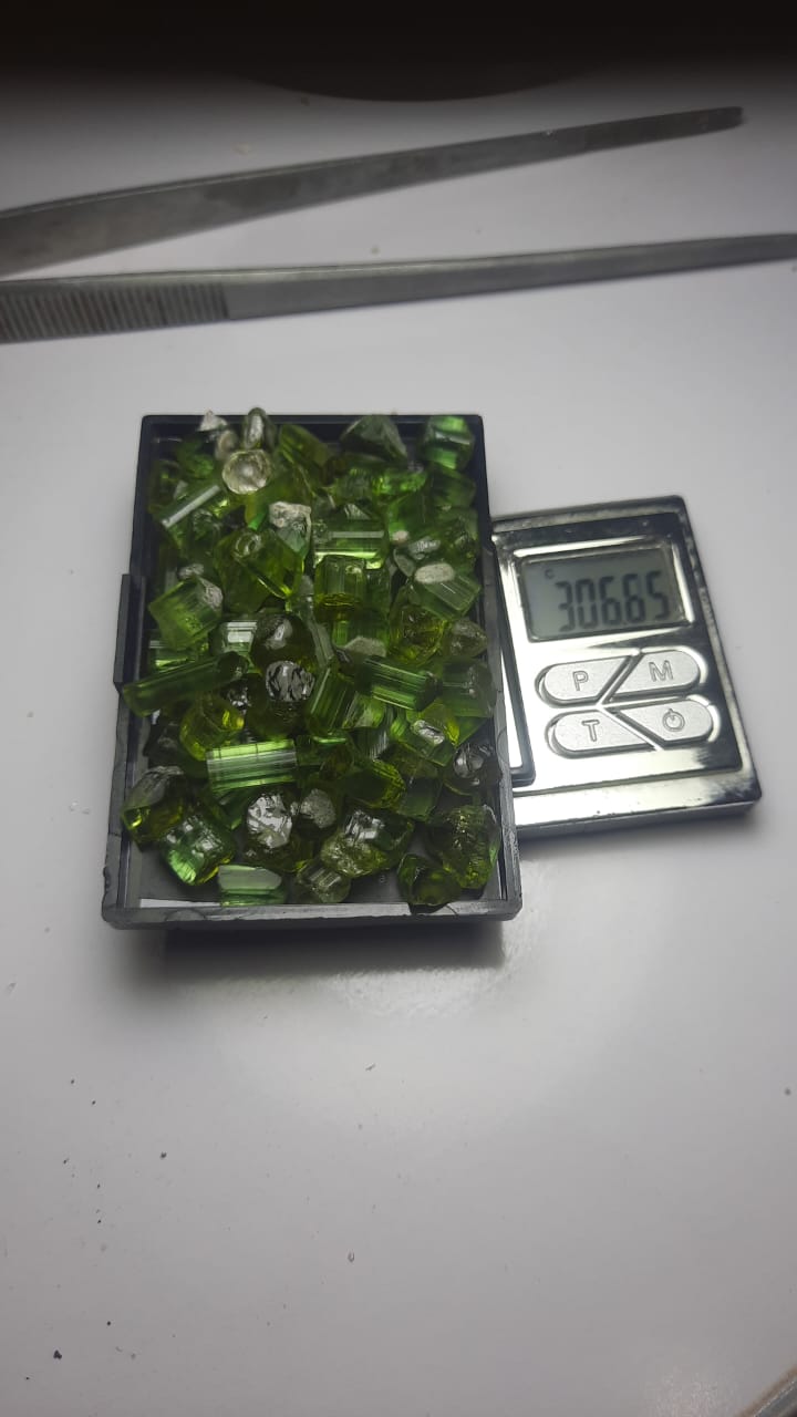 600 Carat Mint Green Tourmaline Crystals | Whole Sale Deal