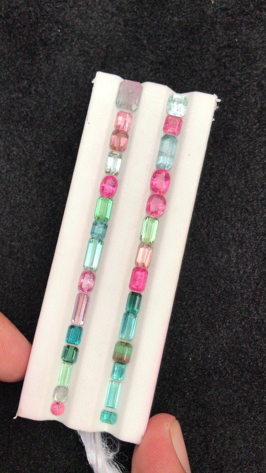Natural Multi-Colour Tourmaline – 19.55 Carats (10 to 4 mm)