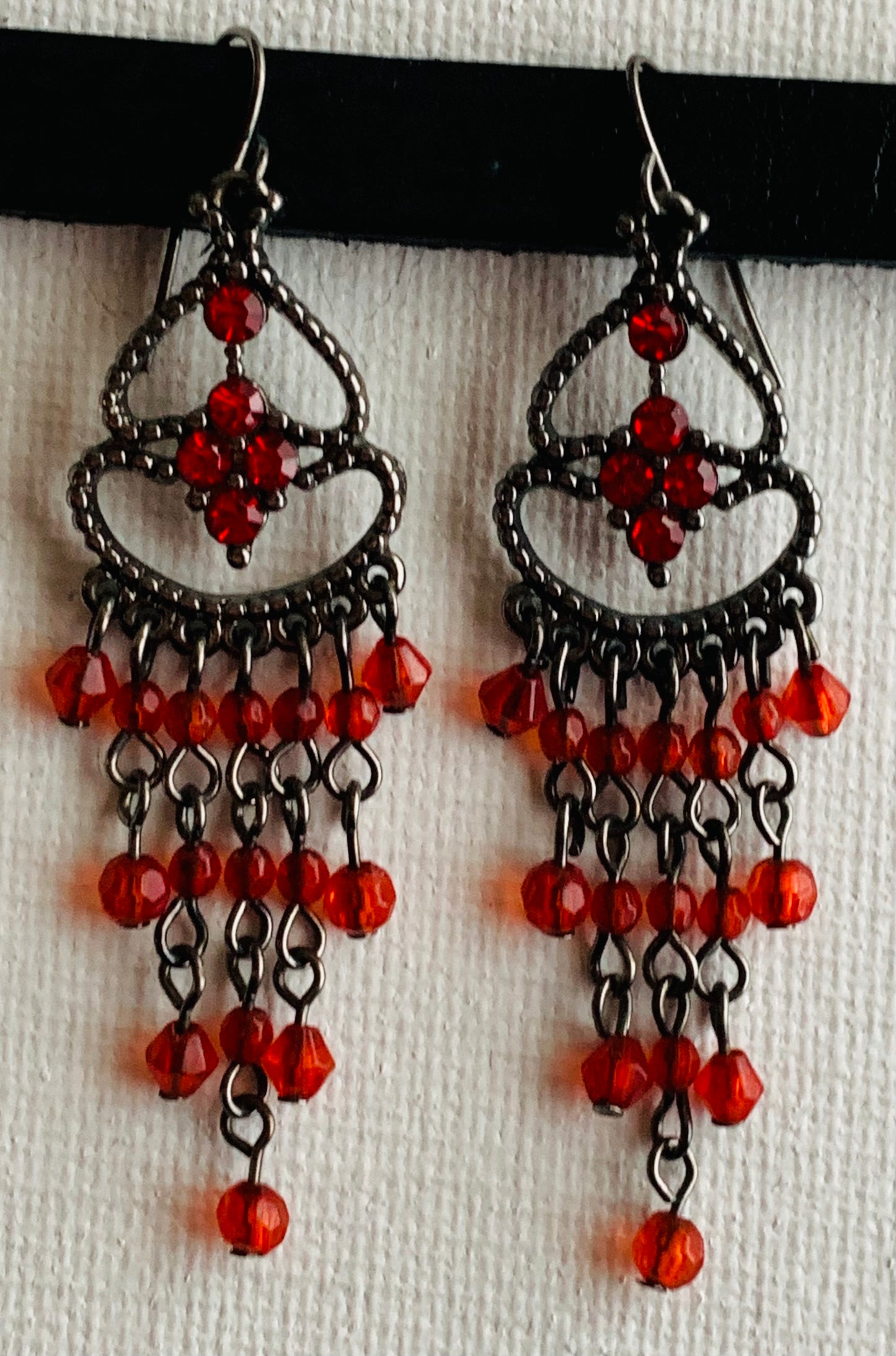 Rocio Handmade Beaded Chandelier Earrings