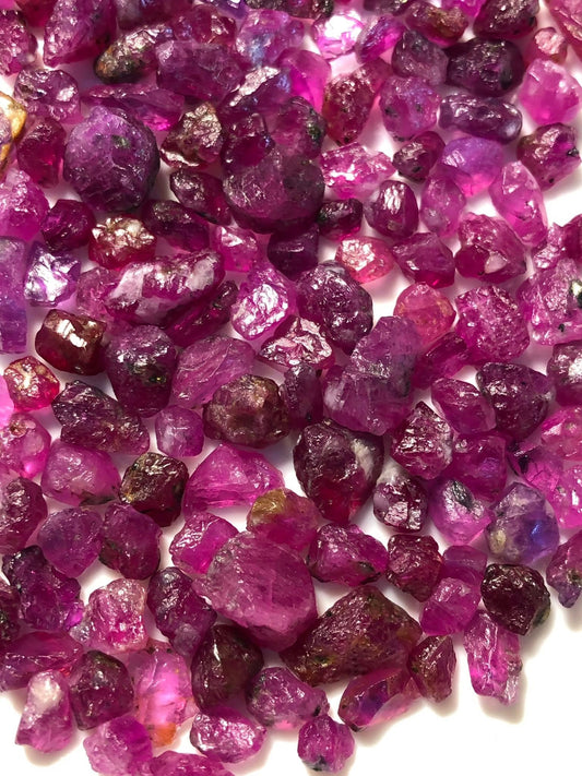 100 Carats Rough Ruby Stones for Faceting / Lapidary