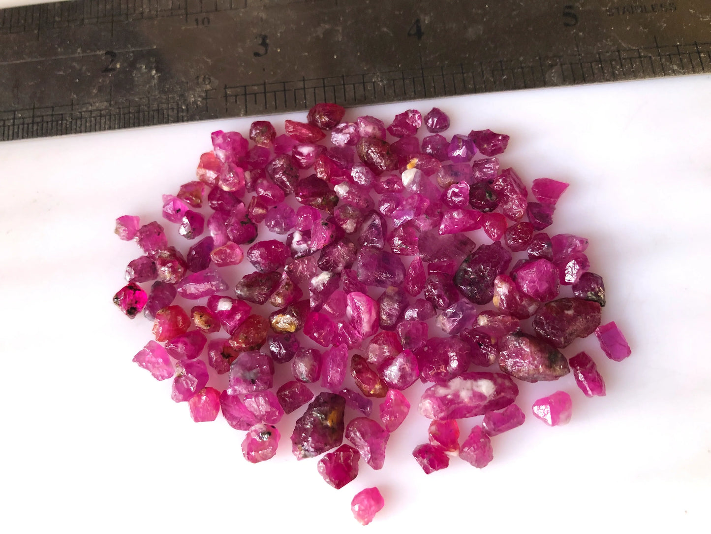 100 carats Rough Rubies | Raw Afghan Ruby Parcel for Faceting / Cabbing