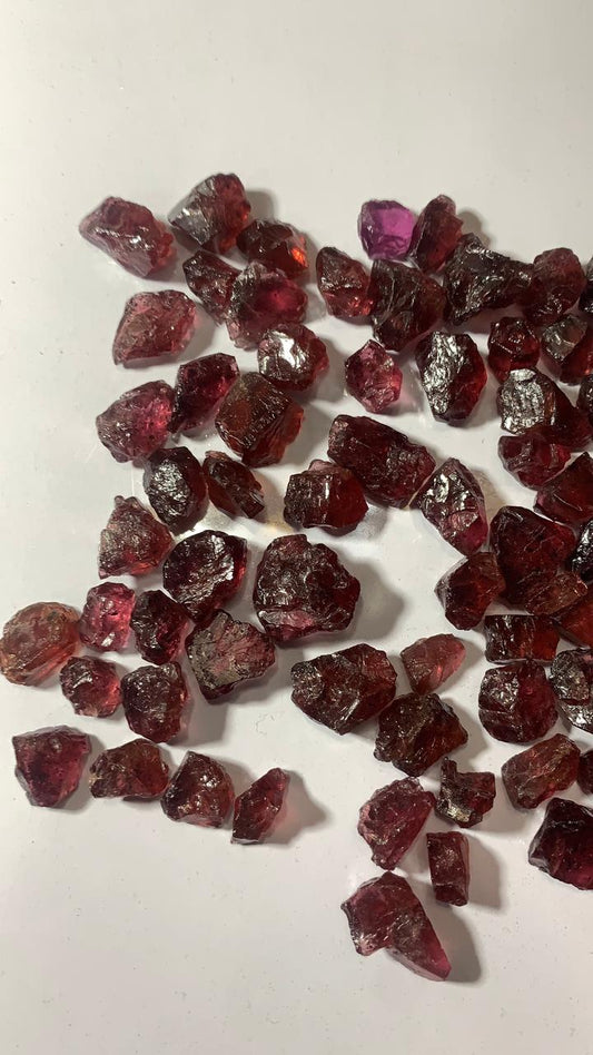 400 Carat Rough Rhodolite Garnet Parcel | Small Whole Sale Lot