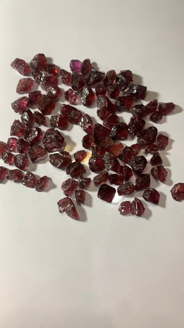 400 Carat Rough Rhodolite Garnet Parcel | Small Whole Sale Lot