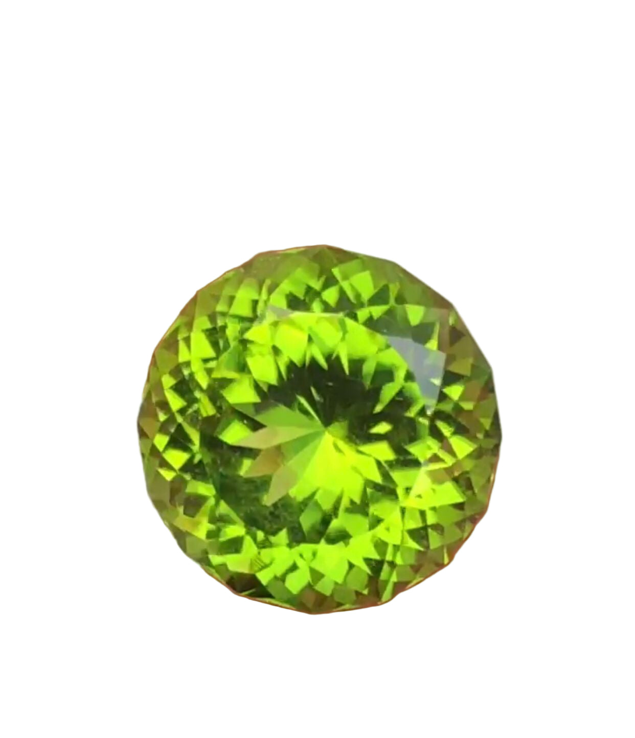 8 Carat Round Green Peridot Loose Stone