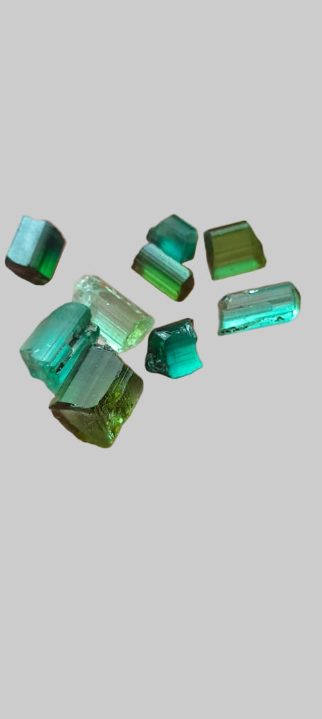 265 Carat Rough Green & Blue Tourmaline – Facet Rough Parcel Deal