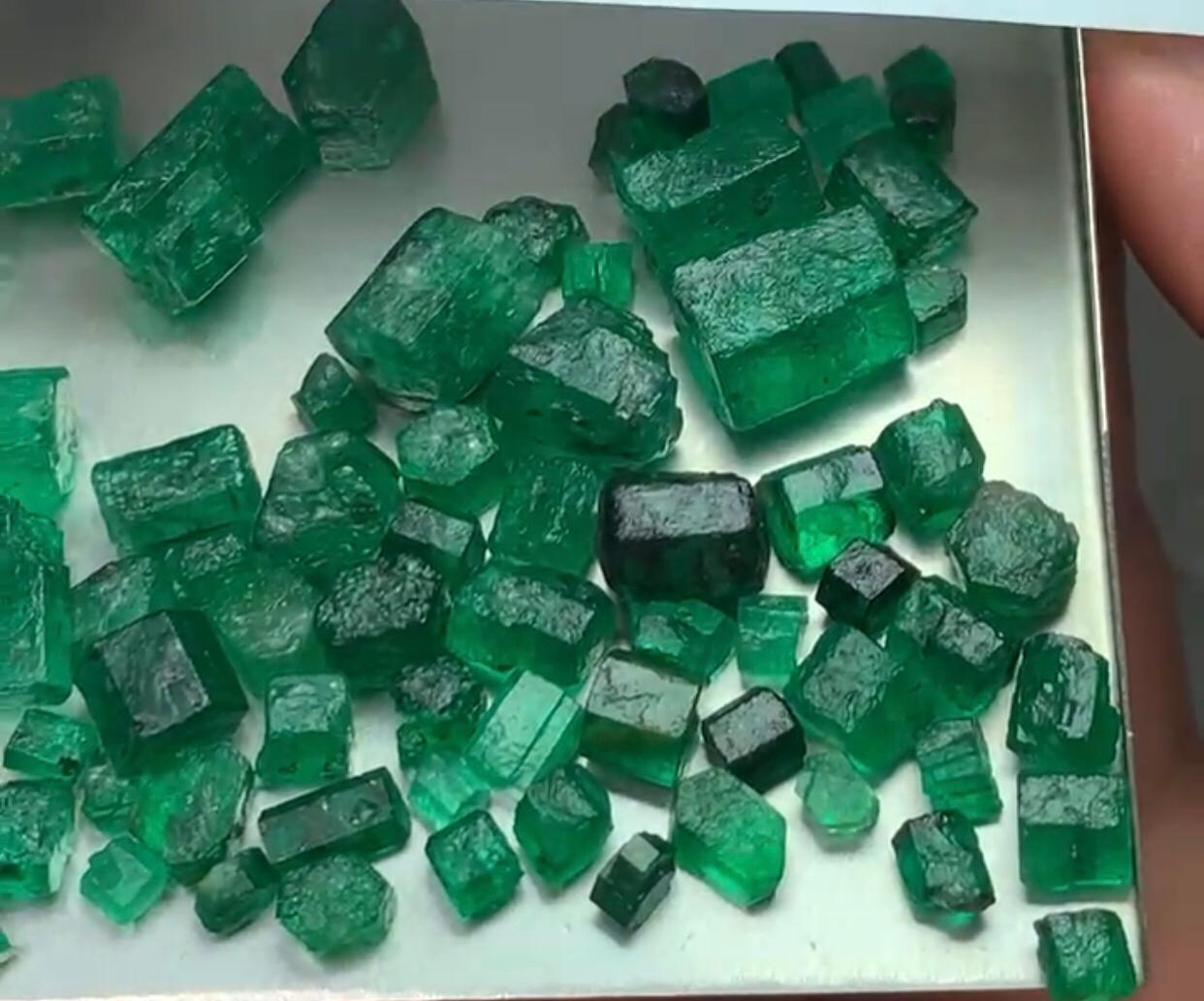 100 carats Natural Rough Emerald- Vivid Green Colour.