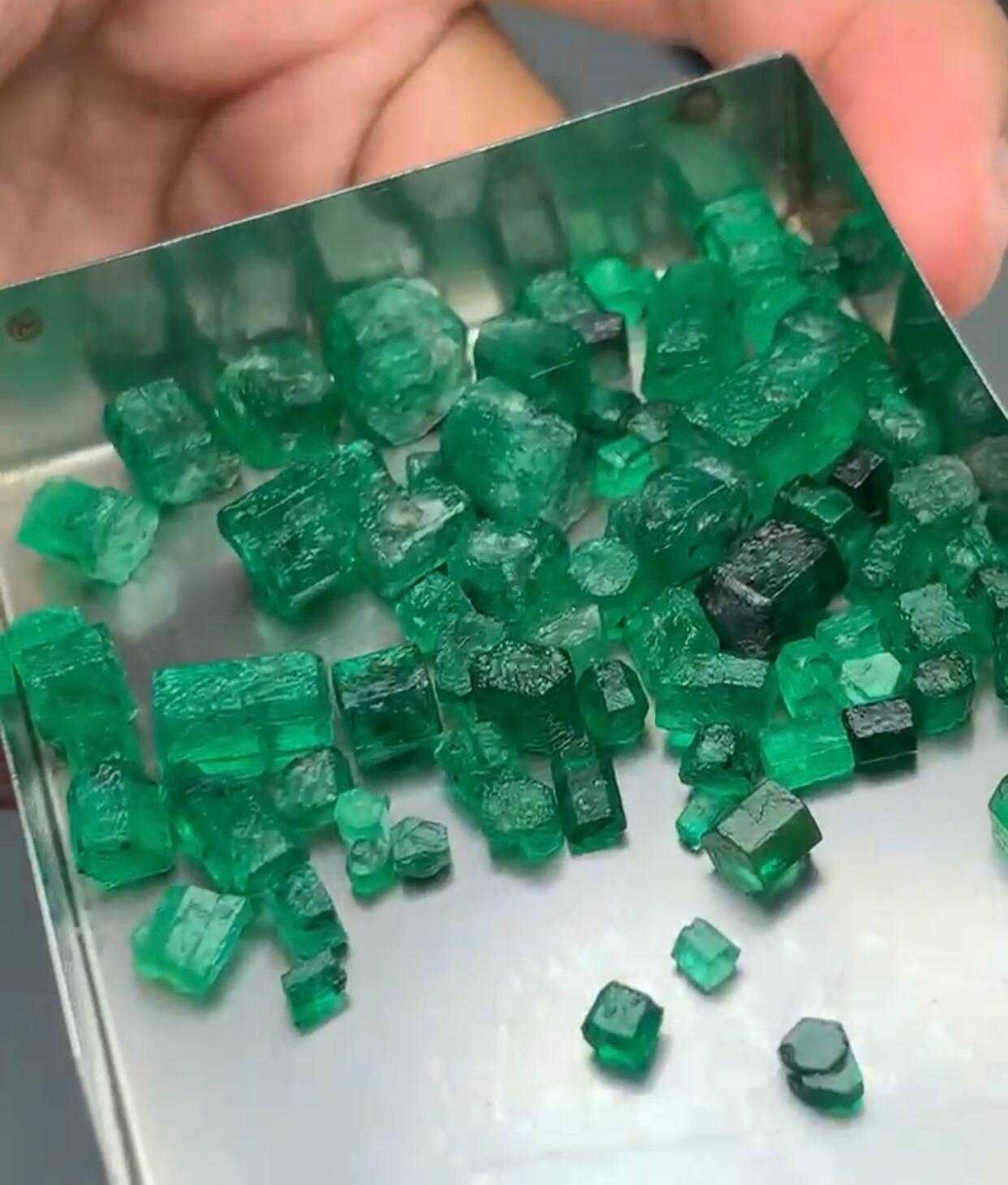 100 carats Natural Rough Emerald- Vivid Green Colour.