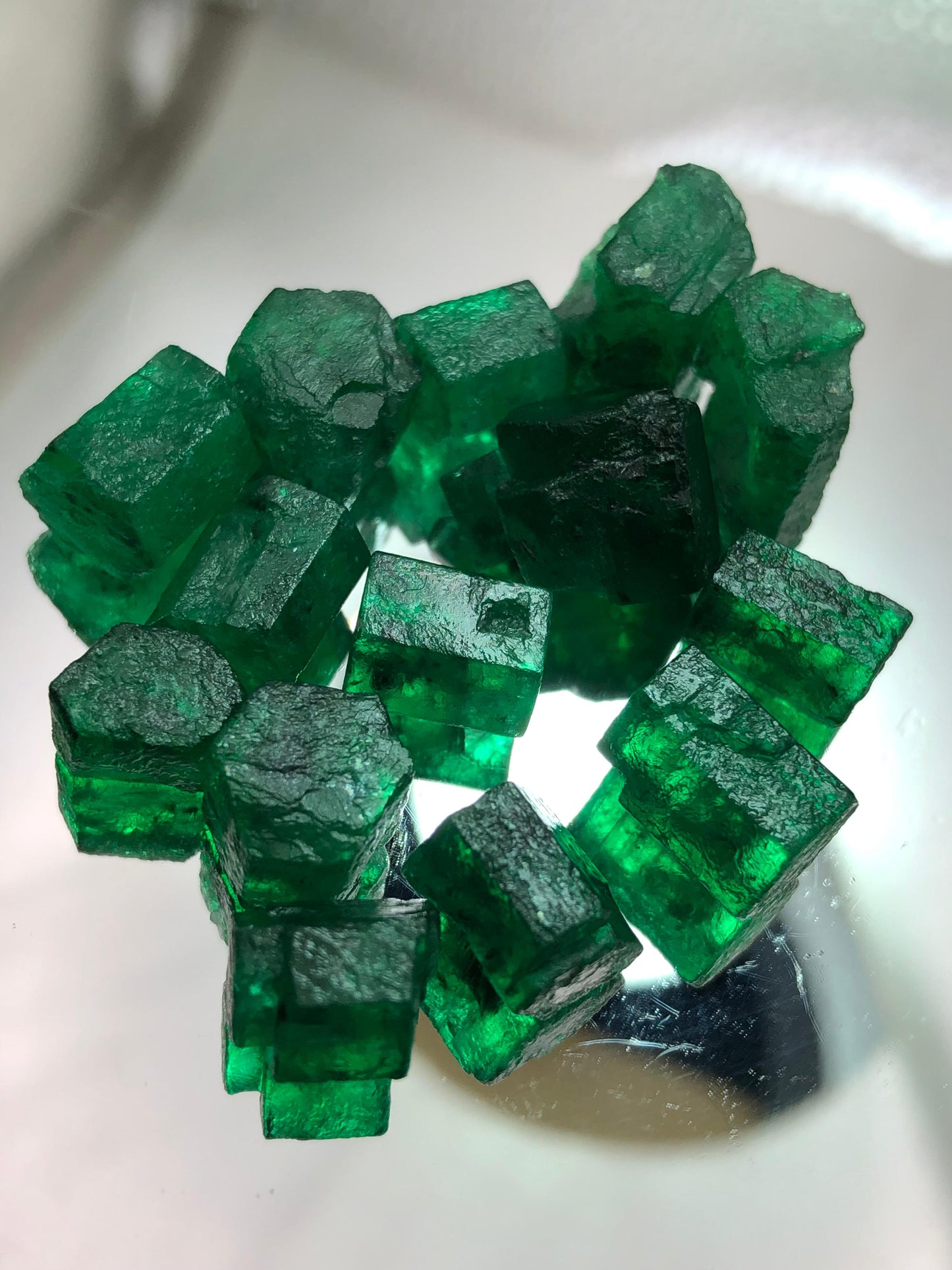90 carats Natural Rough Emerald- Deep Rich Green Colour.